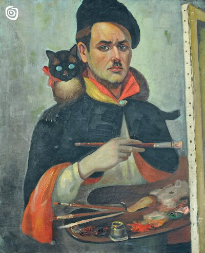 ,,Autoportret-Henryk Kujawski", Gniezno, 1919-1939